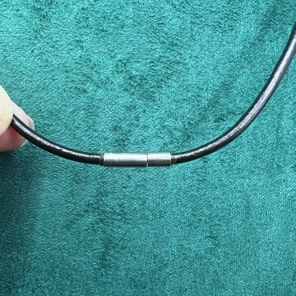 CZ dangle clear rhinestone multi-shaped Antique looking Custom made 16” Necklace - Picture 8 of 11